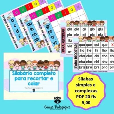 Caderno de sÃ­labas simples e complexas