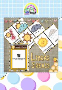 Cartaz inclusivo: EM LIBRAS como está o tempo