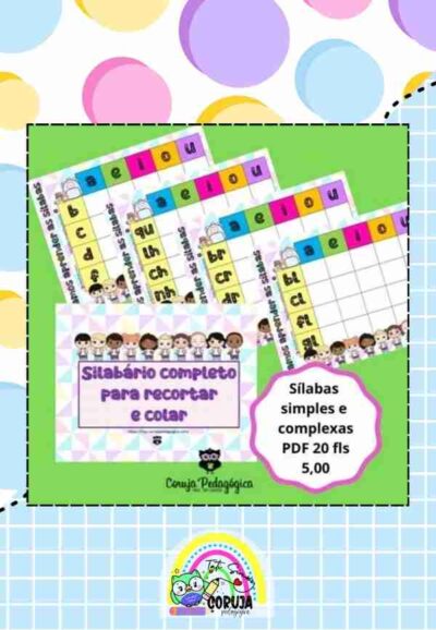 Silabário completo Volta às aulas