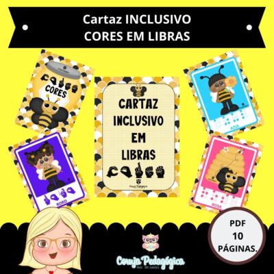 Cartaz Inclusivo das Cores em LIBRAS – Material Digital em PDF