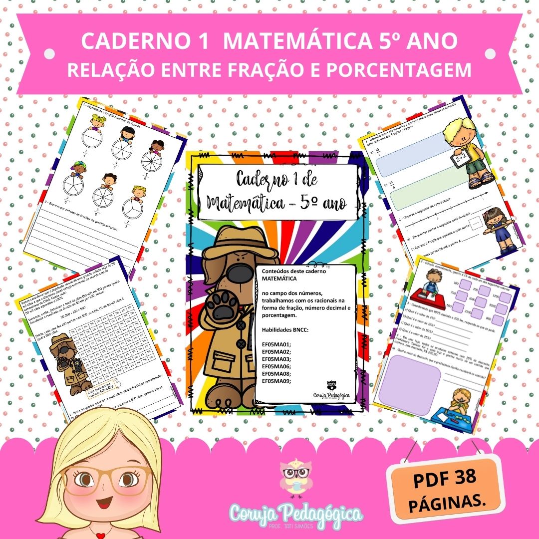 Atividades diagnósticas Matemática 5º ano - Loja da Coruja Pedagógica