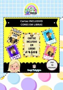 Cartaz Inclusivo – Cores em LIBRAS