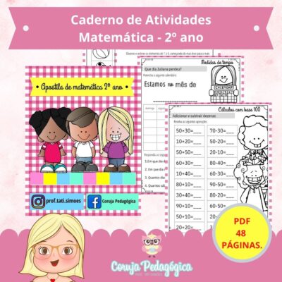 Caderno de Matemática 2º ano - 48 fls.