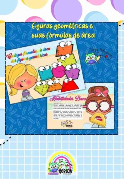 Cartaz Figuras Geométricas e suas Fórmulas de Área