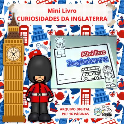 Mini Livro curiosidades Inglaterra