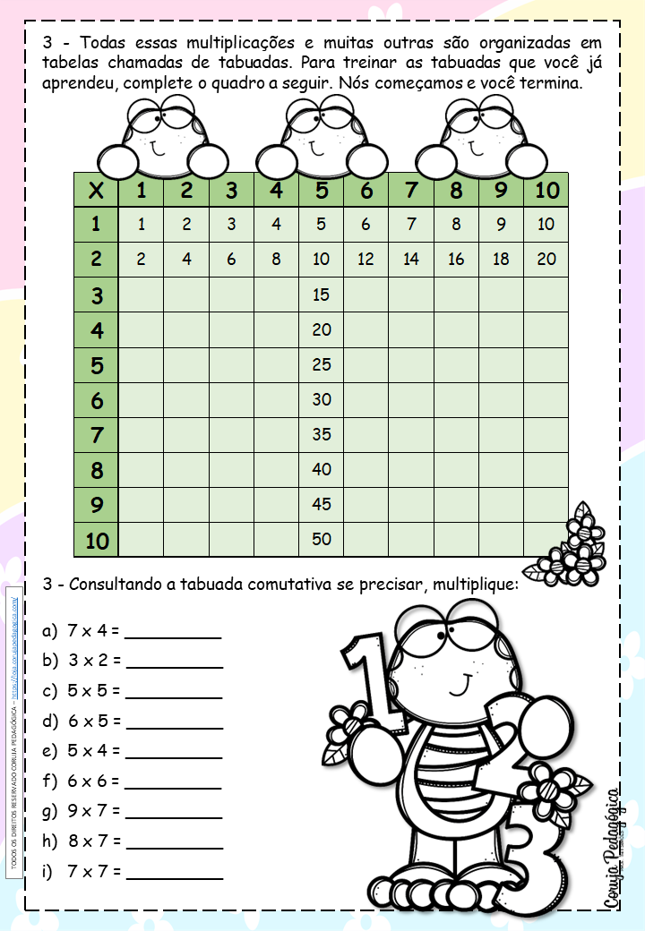 Atividades De Matemática 4 Operações  Atividades de multiplicação,  Matemática, Atividades de matemática