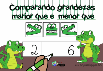 Comparando Grandezas - maior que e menor que >