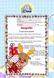 1º ano Avaliação de Geografia 4º bimestre