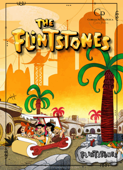 Os Flintstone - kit decoração Sala de aula