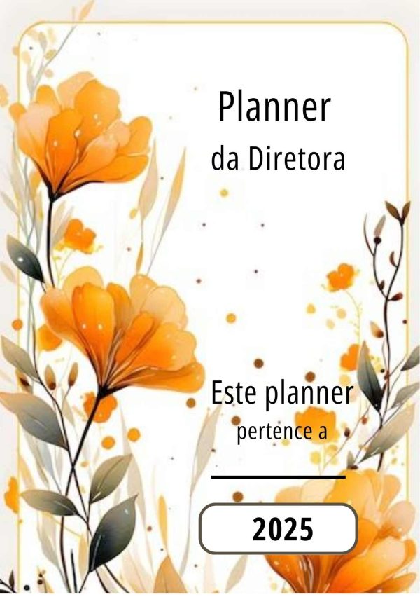 Planner Diretores 2025 tema neutro EDITÁVEL NO CANVA