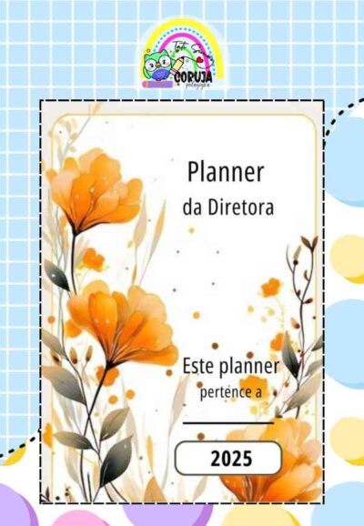 Planner Diretores 2025 tema neutro EDITÁVEL NO CANVA