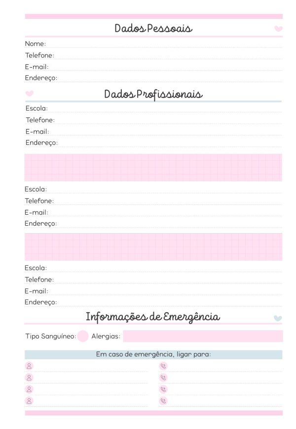 Stitch Rosa Planner da coordenadora 2025 EDITÁVEL no CANVA - Image 2