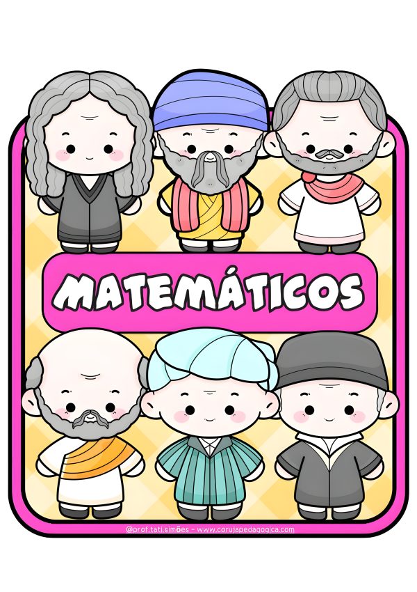 Grandes matemáticos - Pôster informativo