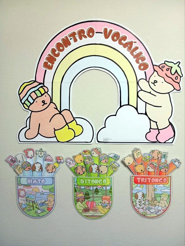 Atividade Lúdica de Encontros Vocálicos (Hiato, Ditongo e Tritongo) com a Turma Bobbie Goods