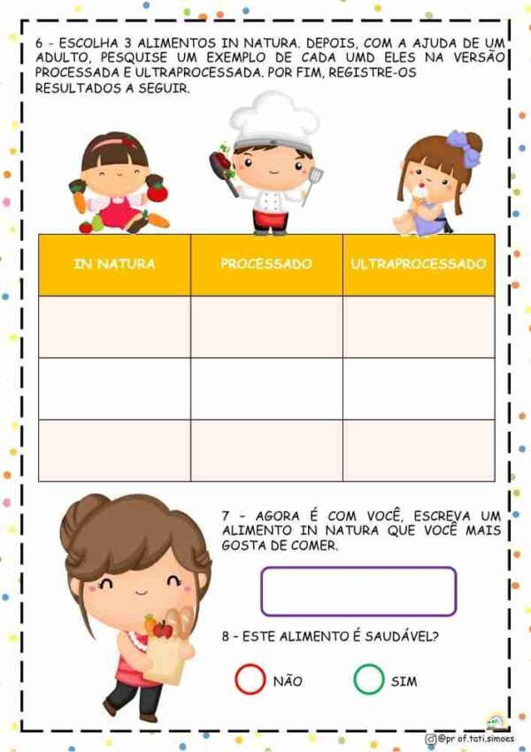 1º ANO PORTUGUÊS E CIÊNCIAS - O QUE ENCONTRAMOS NA FEIRA @prof.tati.simoes