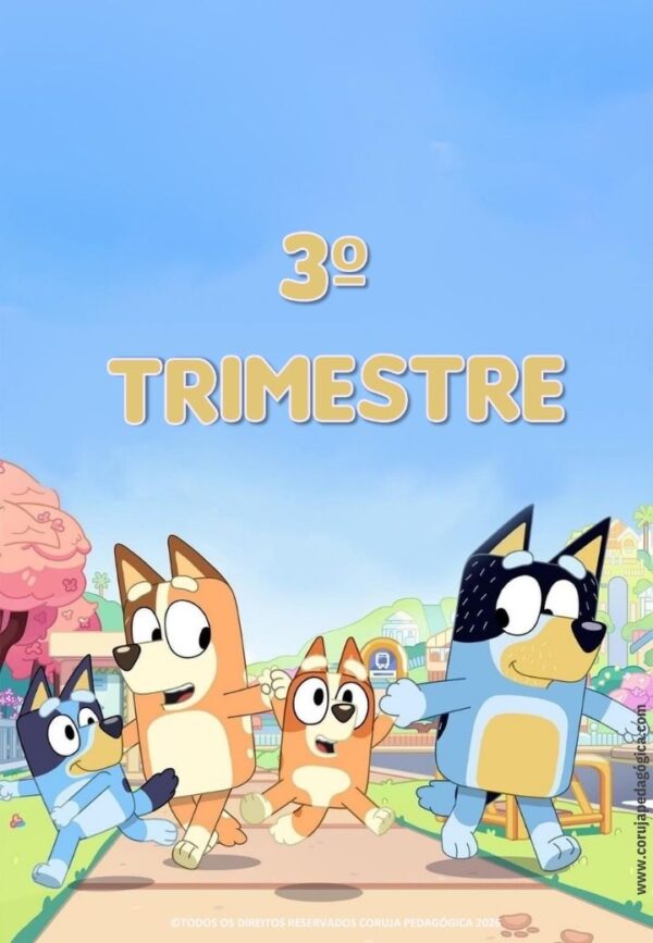 Bluey e Bingo Planner e Caderno Pedagógico 2026 @corujapedagogica