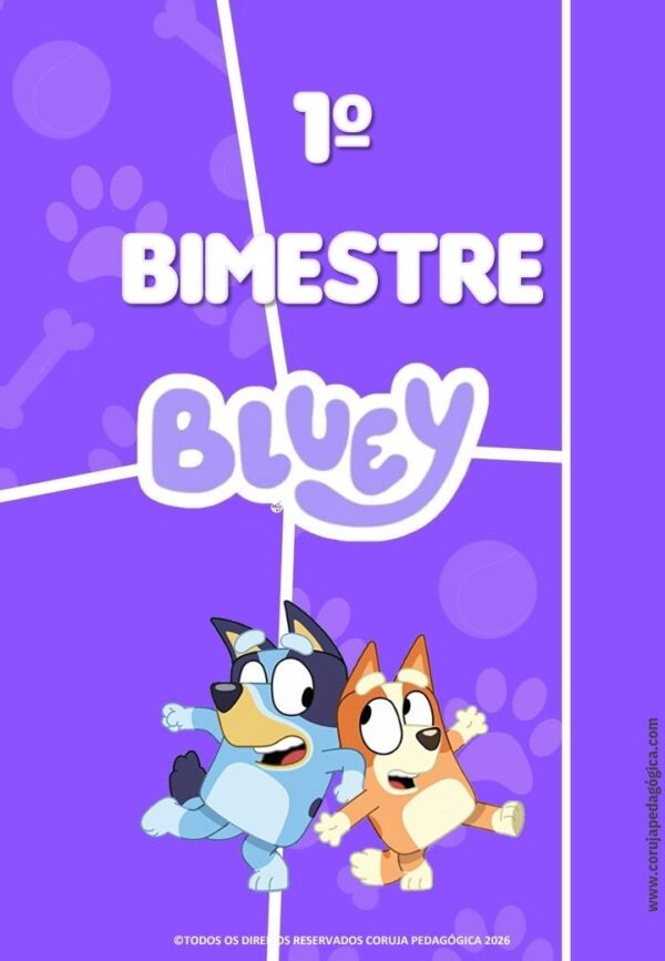 Bluey e Bingo Planner e Caderno Pedagógico 2026 @corujapedagogica