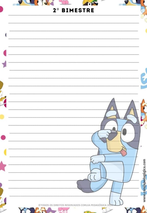 Bluey e Bingo Planner e Caderno Pedagógico 2026 @corujapedagogica