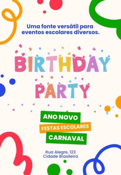 Fontes decorativas FESTAS - @corujapedagogica