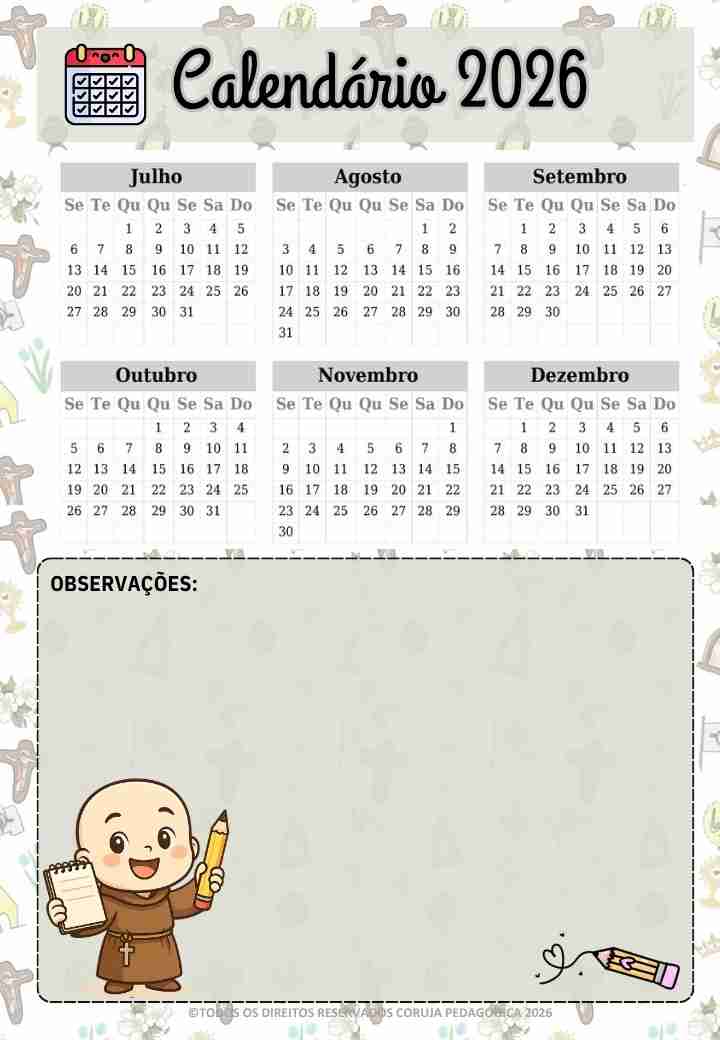 Frei GILSON Planner e Caderno Pedagógico 2026 Frei GILSON Planner e Caderno Pedagógico 2026 @corujapedagogica