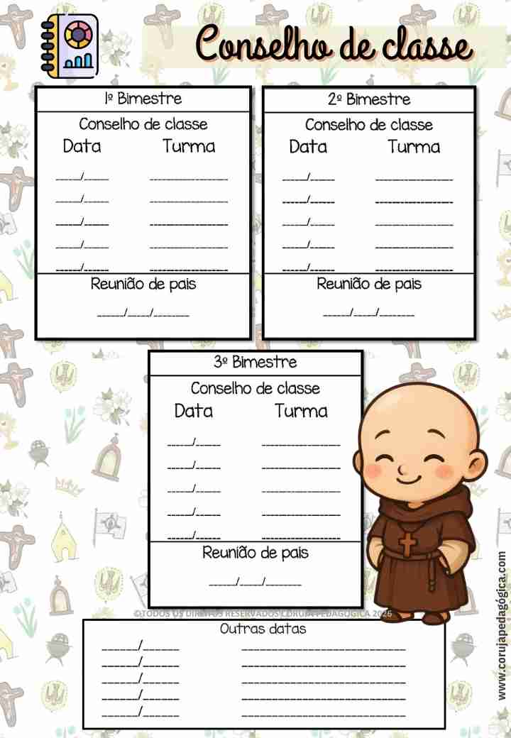 Frei GILSON Planner e Caderno Pedagógico 2026 Frei GILSON Planner e Caderno Pedagógico 2026 @corujapedagogica