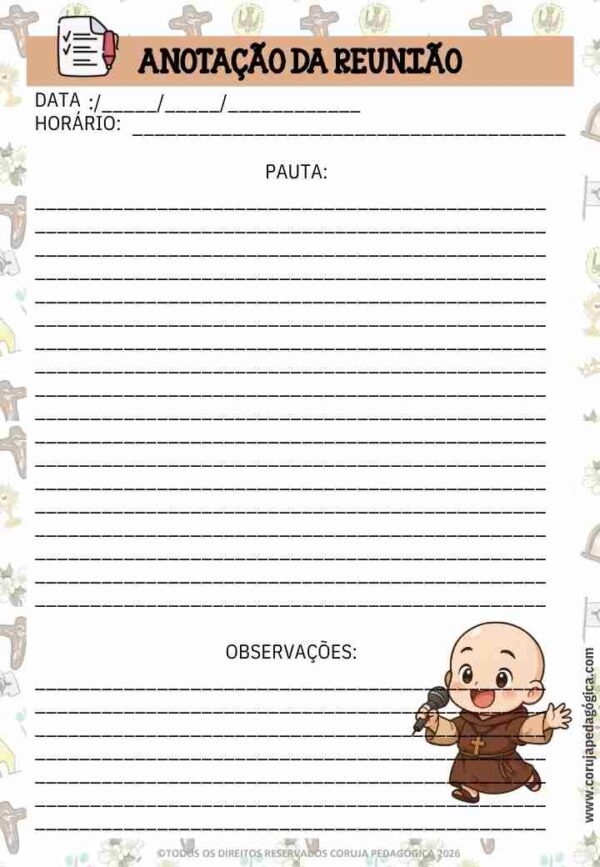 Frei GILSON Planner e Caderno Pedagógico 2026 @corujapedagogica