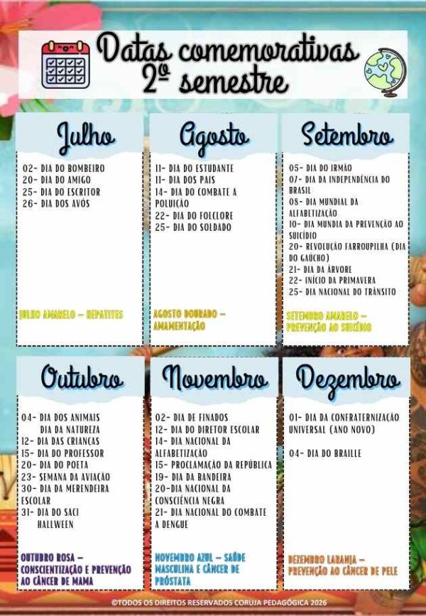 Moana Planner e Caderno Pedagógico 2026 @corujapedagogica