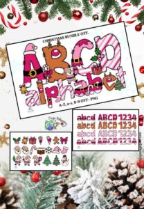 Pacote de 4 Fontes decorativas Natalinas @corujapedagogica