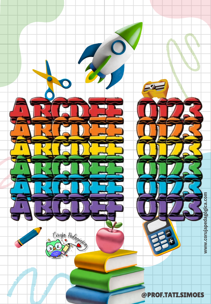 Fontes decorativas Giz de cera Pacote de 6 Fontes decorativas Giz de cera