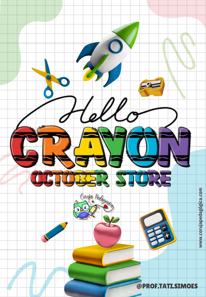 Fontes decorativas Giz de cera Pacote de 6 Fontes decorativas Giz de cera