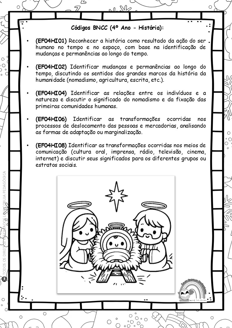 Avaliação Final de História 4º Ano – 4º Bimestre (Versão Preto e Branco para Colorir) Avaliação Final de História 4º Ano – 4º Bimestre (Versão Preto e Branco para Colorir)