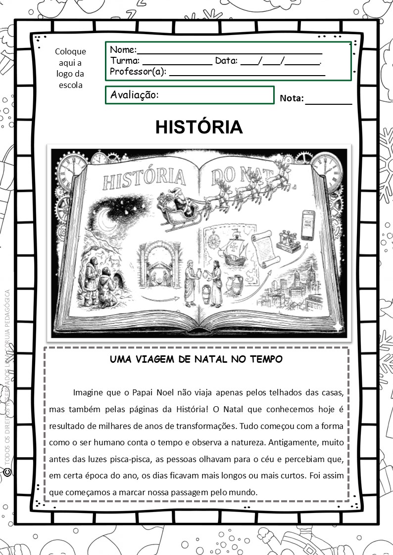 Avaliação Final de História 4º Ano – 4º Bimestre (Versão Preto e Branco para Colorir) Avaliação Final de História 4º Ano – 4º Bimestre (Versão Preto e Branco para Colorir)