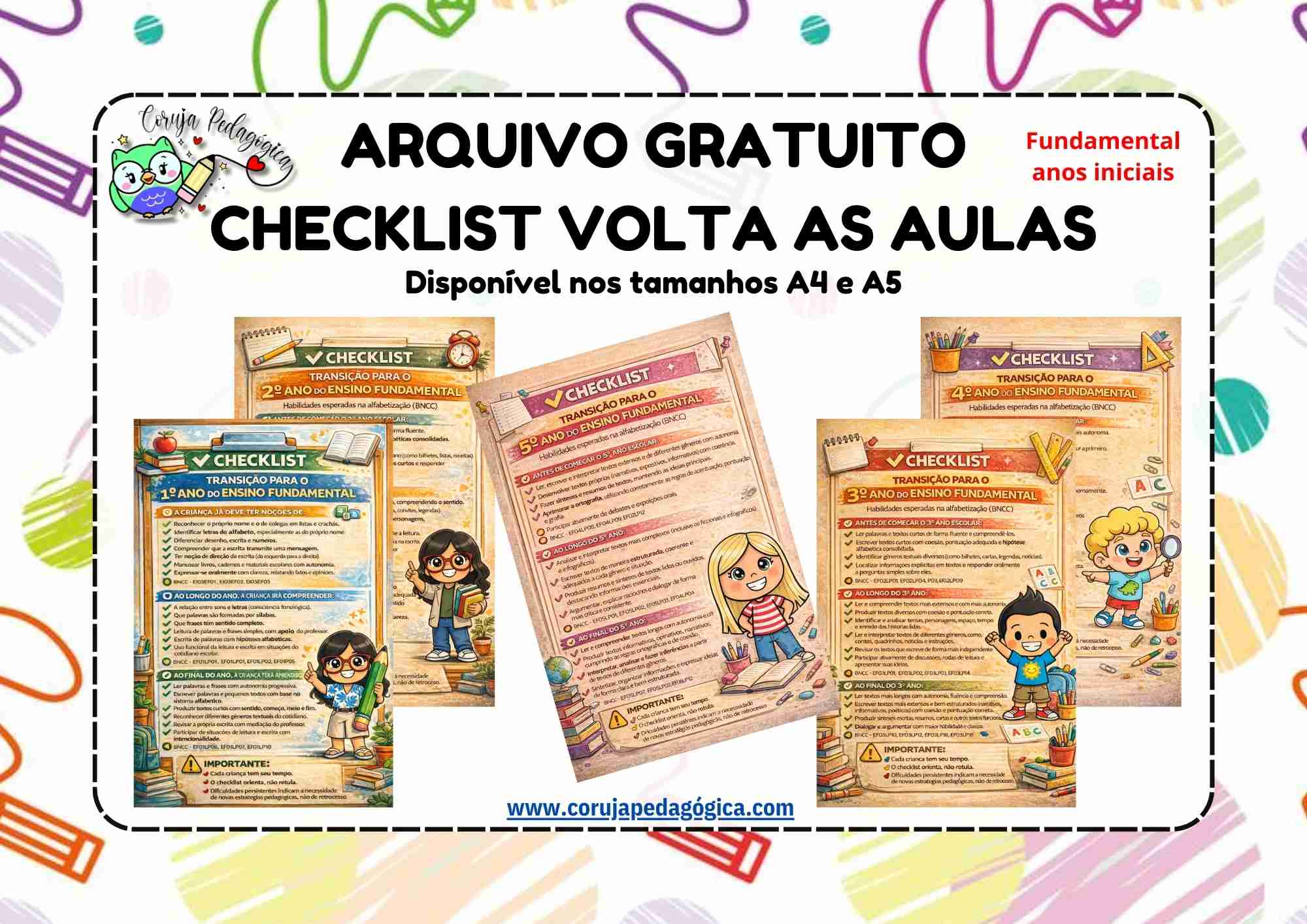Checklist Exclusivo: Transição para os Anos Iniciais (BNCC) Checklist Exclusivo: Transição para os Anos Iniciais (BNCC) @prof.tati.simoes