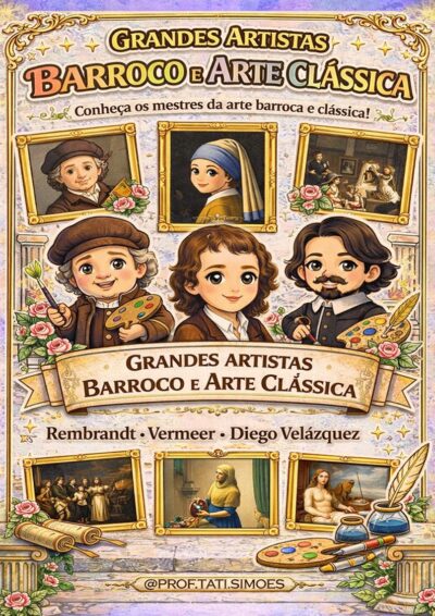 Barroco e Arte Clássica: Grandes Artistas e Atividades de Arte para o Ensino Fundamental @prof.tati.simoes
