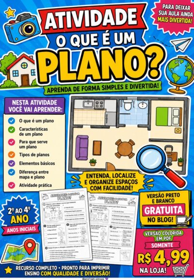 Tarefa o que é um plano - geografia @prof.tati.simoes