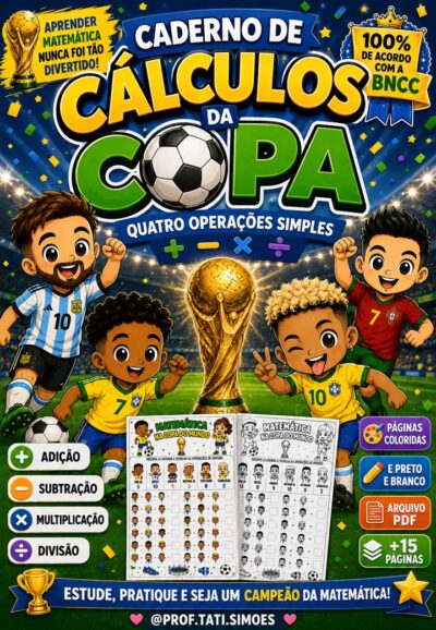 Caderno Cálculos da Copa: Atividades de Matemática com Legenda PDF
