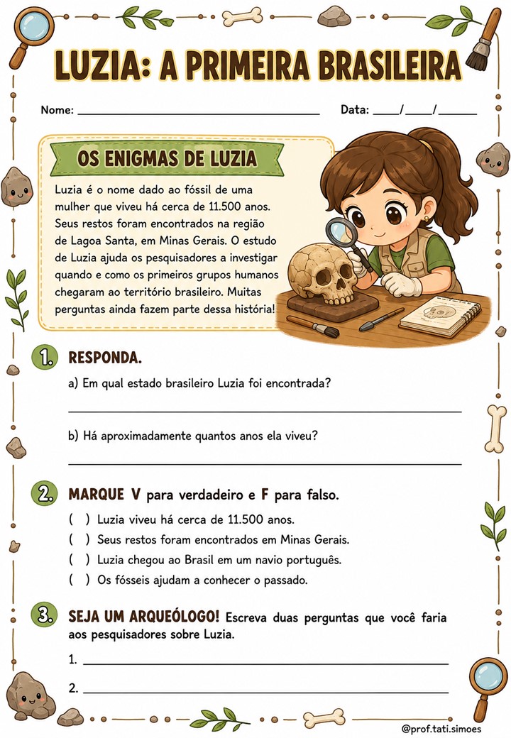 Atividades de História – Povos Originários do Brasil | 4º Ano ATIVIDADES DE HISTÓRIA PARA O 4º ANO: POVOS ORIGINÁRIOS DO BRASIL